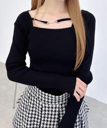 INGNI | デコルテオープンビジューニット(ニット/セーター)