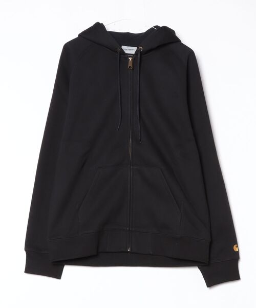 Carhartt WIP（カーハートダブリューアイピー）の「HOODED CHASE JACKET（パーカー・メンズ・カーキ/ブラック・SMALL/MEDIUM/LARGE/X-LARGE）」の2枚目の写真