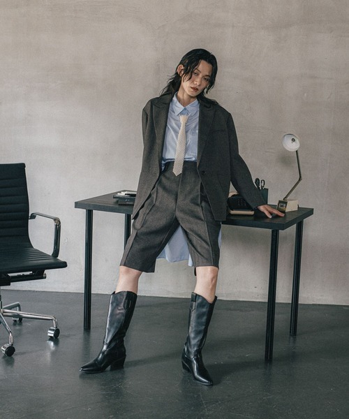 LEPSIM（レプシィム）の「《オフィスライン》ロングスリットシャツワンピース　582133（シャツワンピース・レディース・オフホワイト/ブルー/ストライプ・FREE）」の19枚目の写真