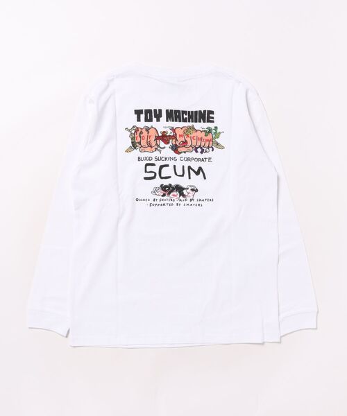 TOY MACHINE(トイ マシーン)の「TOY MACHINE/トイマシーン SCUM L/S T キッズ ロンT 25A903-42(Tシャツ/カットソー・キッズ・ブラック/ホワイト/オレンジ・130cm/140cm/150cm/160cm)」の6枚目の写真