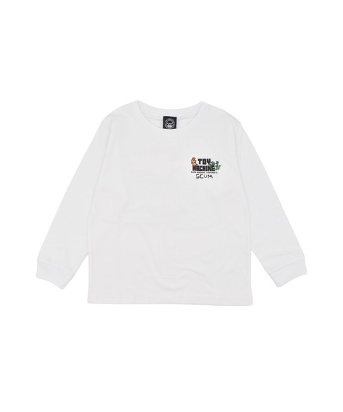 TOY MACHINE(トイ マシーン)の「TOY MACHINE/トイマシーン SCUM L/S T キッズ ロンT 25A903-42(Tシャツ/カットソー・キッズ・ブラック/ホワイト/オレンジ・130cm/140cm/150cm/160cm)」の2枚目の写真