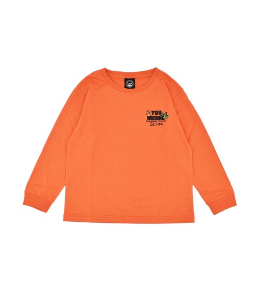 TOY MACHINE(トイ マシーン)の「TOY MACHINE/トイマシーン SCUM L/S T キッズ ロンT 25A903-42(Tシャツ/カットソー・キッズ・ブラック/ホワイト/オレンジ・130cm/140cm/150cm/160cm)」の3枚目の写真