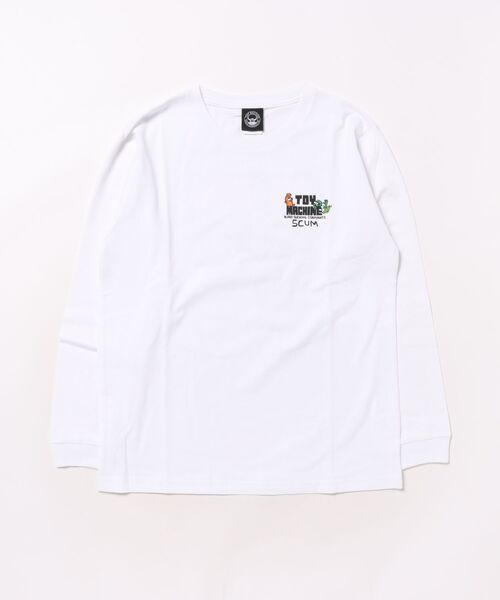 TOY MACHINE(トイ マシーン)の「TOY MACHINE/トイマシーン SCUM L/S T キッズ ロンT 25A903-42(Tシャツ/カットソー・キッズ・ブラック/ホワイト/オレンジ・130cm/140cm/150cm/160cm)」の15枚目の写真
