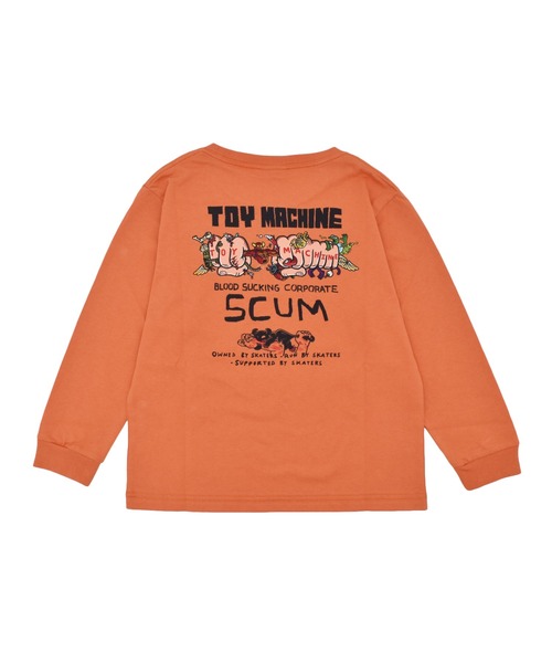 TOY MACHINE(トイ マシーン)の「TOY MACHINE/トイマシーン SCUM L/S T キッズ ロンT 25A903-42(Tシャツ/カットソー・キッズ・ブラック/ホワイト/オレンジ・130cm/140cm/150cm/160cm)」の9枚目の写真