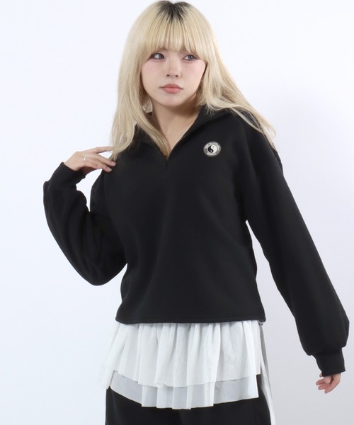 T&C(タウン&カントリー)の「T&C(タウンアンドカントリー)ハーフジップスウェットトレーナー&スウェットパンツ セットアップ レディース/上下2点セット(セットアップ・レディース・ブラック/アッシュグレー/ブラウン・L/M)」の17枚目の写真