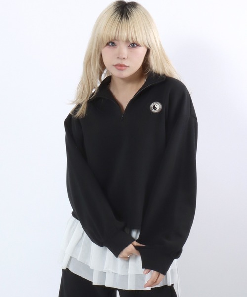 T&C(タウン&カントリー)の「T&C(タウンアンドカントリー)ハーフジップスウェットトレーナー&スウェットパンツ セットアップ レディース/上下2点セット(セットアップ・レディース・ブラック/アッシュグレー/ブラウン・L/M)」の16枚目の写真