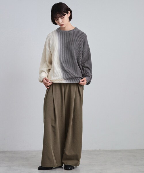 tk.TAKEO KIKUCHI(ティーケータケオキクチ)の「グラデダイニットプルオーバー(ニット/セーター・メンズ・ライトグレー/ブラック/ブラウン系その他/ネイビー・01/02/03)」の12枚目の写真