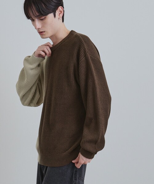 tk.TAKEO KIKUCHI(ティーケータケオキクチ)の「グラデダイニットプルオーバー(ニット/セーター・メンズ・ライトグレー/ブラック/ブラウン系その他/ネイビー・01/02/03)」の21枚目の写真