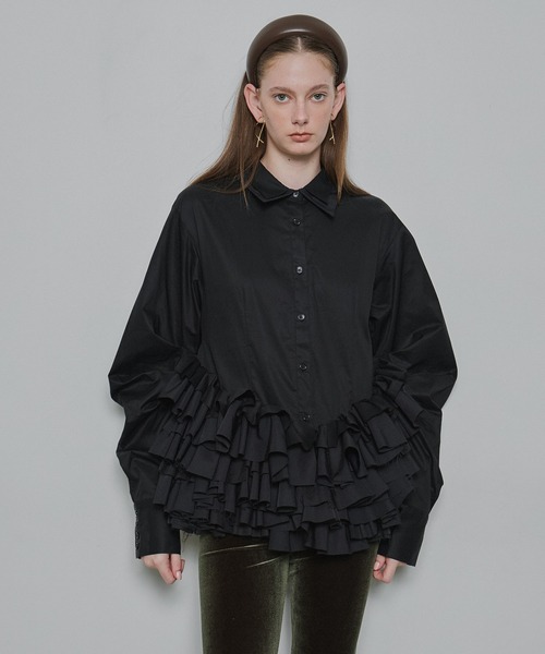 LA BELLE ETUDE(ラベルエチュード)の「"Prima" blouse(シャツ/ブラウス・レディース・ホワイト/ブラック・FREE)」の5枚目の写真