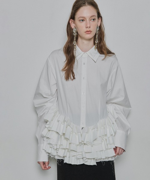 LA BELLE ETUDE(ラベルエチュード)の「"Prima" blouse(シャツ/ブラウス・レディース・ホワイト/ブラック・FREE)」の7枚目の写真