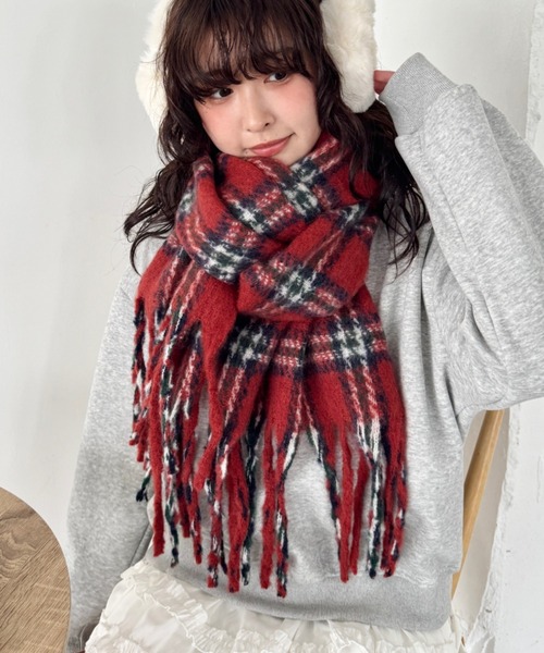 セール】ボリュームチェックマフラー（マフラー）｜SOLLON.（ソルロン