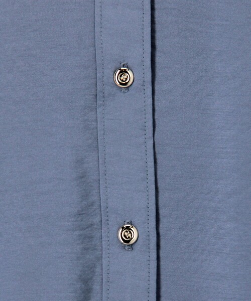 MICO COULIER（ミコクリエ）の「ECOVEROソフトローンギャザー＋リボンスリーブブラウス（シャツ/ブラウス・レディース・グレイッシュブルー/オリーブ/ブラウン・38）」の18枚目の写真