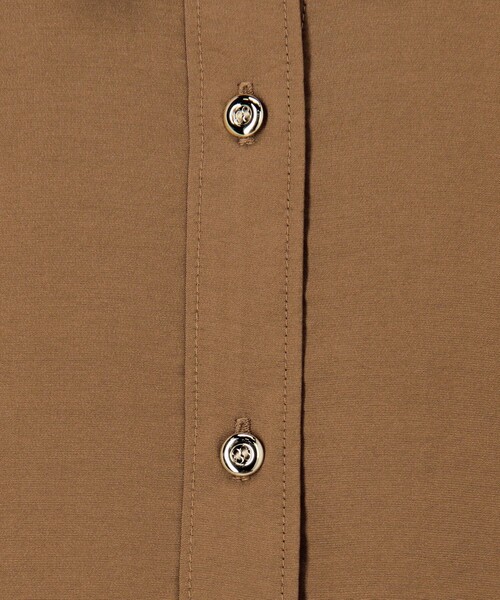 MICO COULIER（ミコクリエ）の「ECOVEROソフトローンギャザー＋リボンスリーブブラウス（シャツ/ブラウス・レディース・グレイッシュブルー/オリーブ/ブラウン・38）」の21枚目の写真