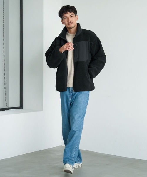 FOUND GOOD（ファウンドグッド）の「フワフワニットプルオーバー2（ニット/セーター・メンズ・ブルー系/グレー系/グリーン系1/ブラック/ベージュ・XL/M/L/S）」の11枚目の写真