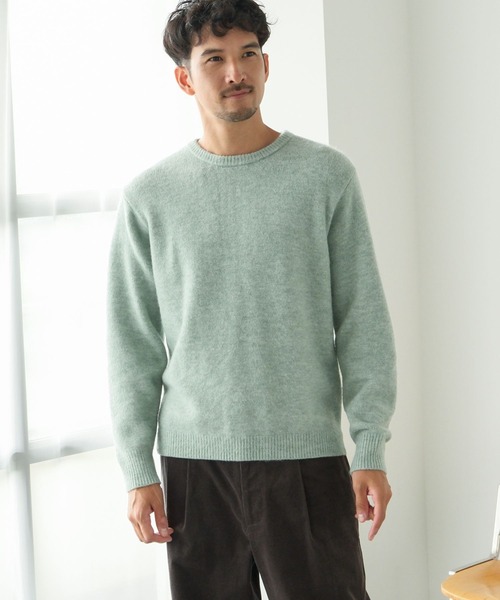 FOUND GOOD（ファウンドグッド）の「フワフワニットプルオーバー2（ニット/セーター・メンズ・ブルー系/グレー系/グリーン系1/ブラック/ベージュ・XL/M/L/S）」の15枚目の写真