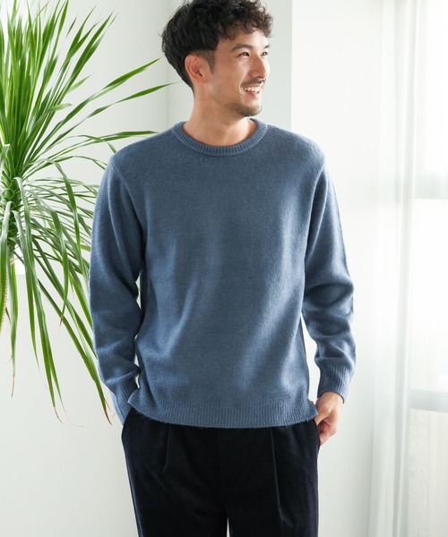 FOUND GOOD（ファウンドグッド）の「フワフワニットプルオーバー2（ニット/セーター・メンズ・ブルー系/グレー系/グリーン系1/ブラック/ベージュ・XL/M/L/S）」の19枚目の写真