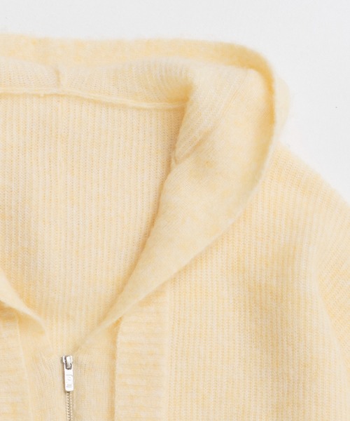 PRANK PROJECT（プランクプロジェクト）の「フーデッドジップカーディガン / Hooded Zip Cardigan（カーディガン/ボレロ・レディース・グレー/イエロー・FREE）」の19枚目の写真