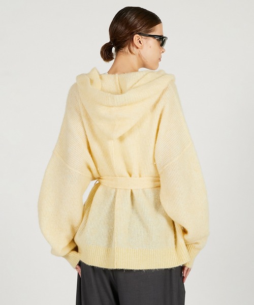 PRANK PROJECT（プランクプロジェクト）の「フーデッドジップカーディガン / Hooded Zip Cardigan（カーディガン/ボレロ・レディース・グレー/イエロー・FREE）」の11枚目の写真