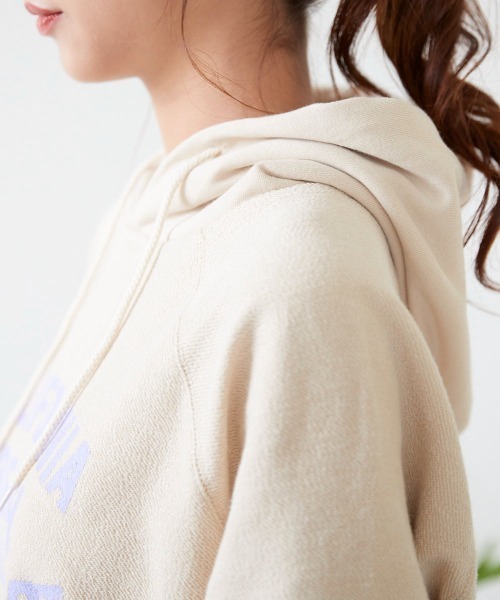 Ocean Pacific（オーシャンパシフィック）の「【OP / オーピー】レディースパーカーワンピース/裏毛カレッジロゴドローコード付きスウェットワンピ（ワンピース・レディース・ベージュ/杢グレー/ネイビー・LARGE/MEDIUM）」の21枚目の写真