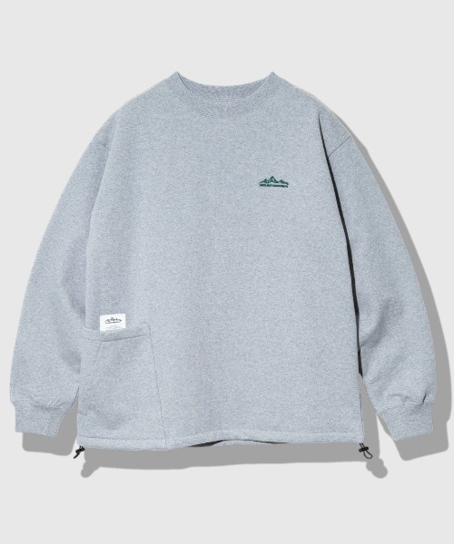 Mountain Mania(マウンテンマニア)の「Mountain Mania/マウンテンマニア Original Heavy Weight Sweat Crew(スウェット・メンズ・杢グレー/ブルー系その他/ブラック・MEDIUM/LARGE/X-LARGE)」の2枚目の写真