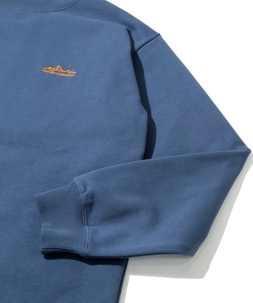 Mountain Mania(マウンテンマニア)の「Mountain Mania/マウンテンマニア Original Heavy Weight Sweat Crew(スウェット・メンズ・杢グレー/ブルー系その他/ブラック・MEDIUM/LARGE/X-LARGE)」の7枚目の写真