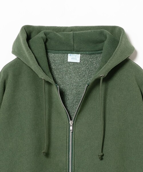Champion（チャンピオン）の「【別注】Champion / リバースウィーブ（R）フルジップ パーカ（スウェット・メンズ・グリーン系その他5/ブラック系その他4/その他・X-LARGE/LARGE/MEDIUM/SMALL）」の12枚目の写真