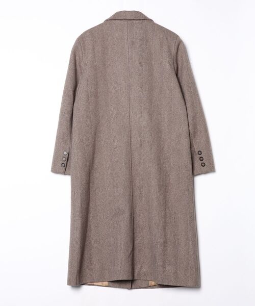 再値下げ！OLIVIERI メリノツイード チェスターコート 54 セール】ヘリンボーンツイードチェスターコート（チェスターコート