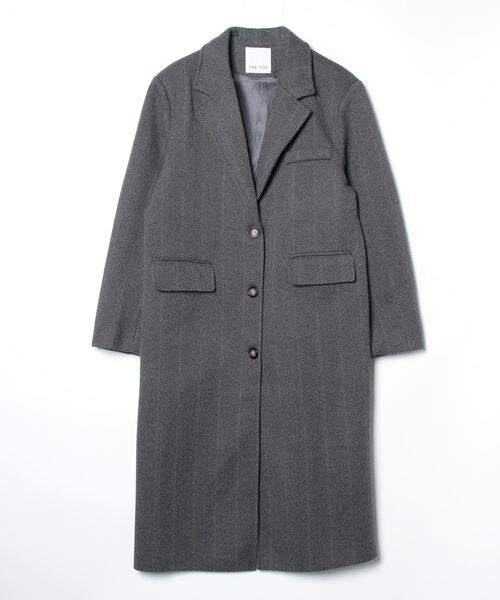 セール】ヘリンボーンツイードチェスターコート（チェスターコート