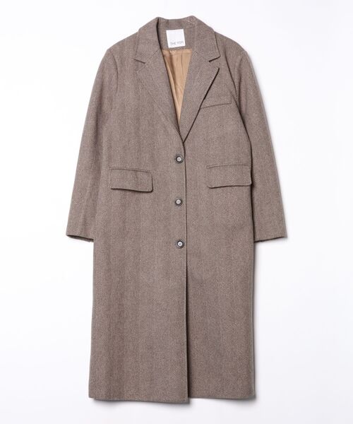 セール】ヘリンボーンツイードチェスターコート（チェスターコート