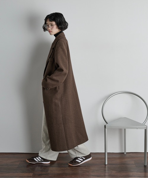 セール】ヘリンボーンツイードチェスターコート（チェスターコート