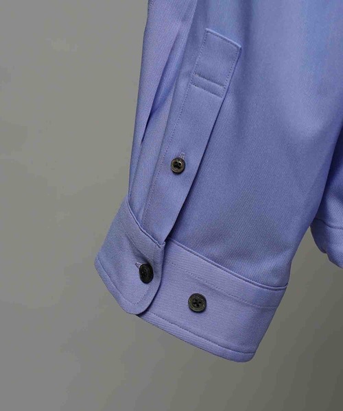 MAISON SPECIAL(メゾンスペシャル)の「《UNISEX》Prime-Over Curved Curve switching Regular Collar Shirt Blouson/プライムオーバーカーブ切り替えシャツブルゾン【MAISON SPECIAL/メゾンスペシャル】(シャツ/ブラウス・メンズ・パープル/グレイッシュベージュ/ブラック/チャコールグレー・1/0/2)」の18枚目の写真