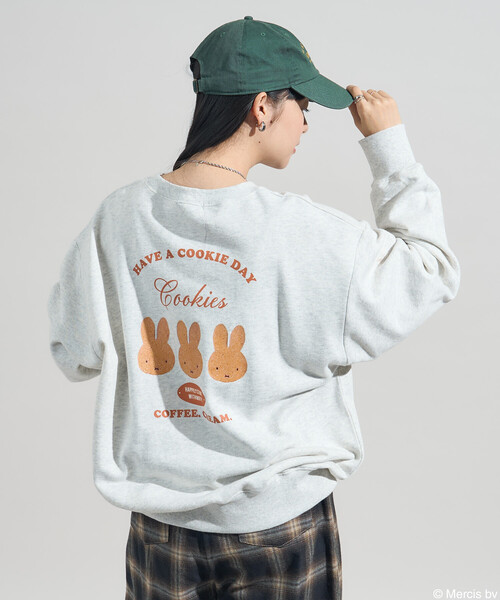 セール】miffy cookie柄 プリント スウェット/ミッフィー（スウェット