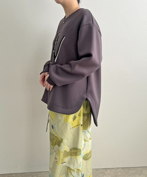 LHELBIE(レルビエ)の「ビッグロゴダンボールトップス(その他トップス・レディース・ブラック/チャコールグレー/オフホワイト・M)」の15枚目の写真