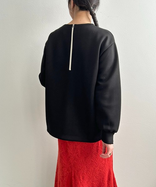 LHELBIE(レルビエ)の「ビッグロゴダンボールトップス(その他トップス・レディース・ブラック/チャコールグレー/オフホワイト・M)」の4枚目の写真