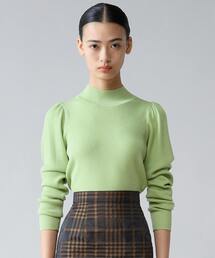 パフスリーブ ハイネック リブニット」に該当するファッション通販