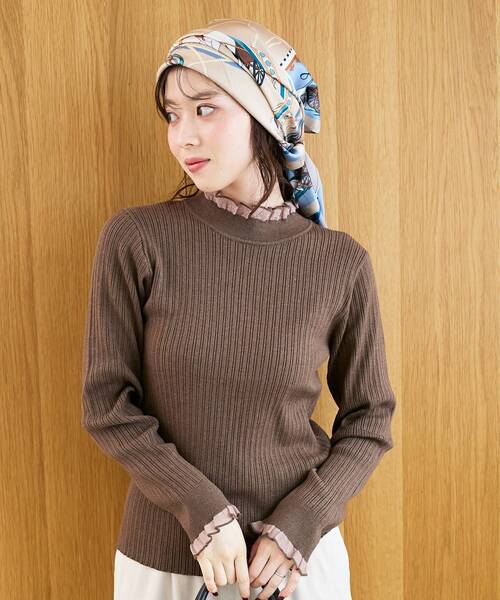 le.coeur blanc（ルクールブラン）の「リバーシブルスカーフ（バンダナ/スカーフ・レディース・グレー系その他/ブラウン系その他2・FREE）」の22枚目の写真