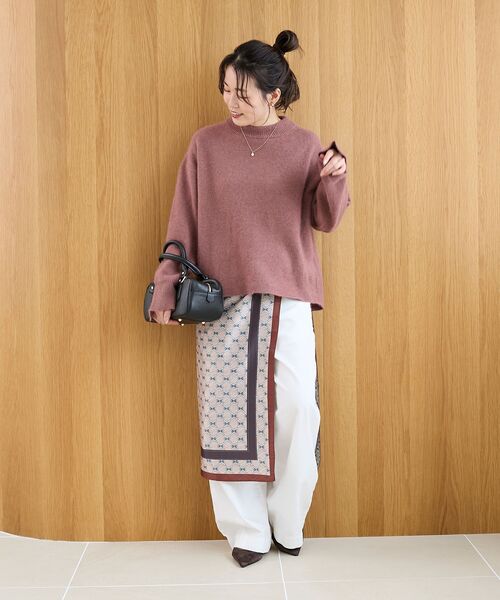 le.coeur blanc（ルクールブラン）の「リバーシブルスカーフ（バンダナ/スカーフ・レディース・グレー系その他/ブラウン系その他2・FREE）」の4枚目の写真