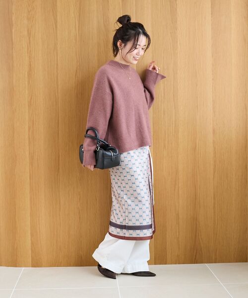 le.coeur blanc（ルクールブラン）の「リバーシブルスカーフ（バンダナ/スカーフ・レディース・グレー系その他/ブラウン系その他2・FREE）」の5枚目の写真