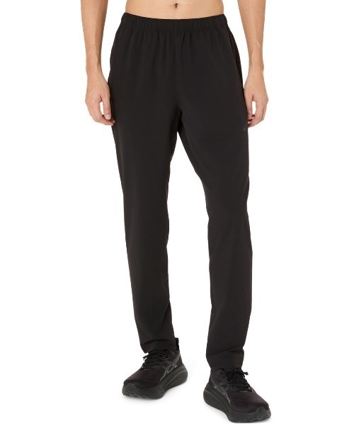 ASICS(アシックス)の「アシックス ASICS はっ水ストレッチウーブンパンツ(その他パンツ・メンズ・ブラック/ネイビー・M/L/LL)」の1枚目の写真