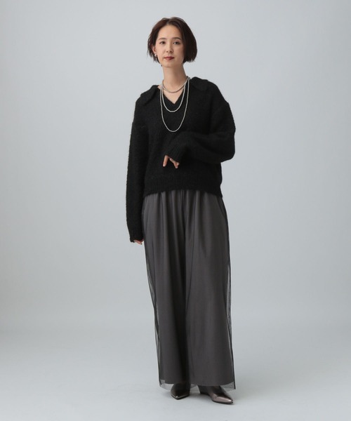 LEPSIM（レプシィム）の「チュールドッキングパンツ　591116（その他パンツ・レディース・ブラック/グレー・FREE）」の19枚目の写真