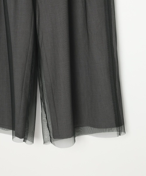 LEPSIM（レプシィム）の「チュールドッキングパンツ　591116（その他パンツ・レディース・ブラック/グレー・FREE）」の3枚目の写真