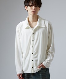 improves | ベロア素材 ショート シャツ カーディガン(シャツ/ブラウス)