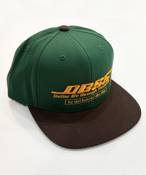 DIET BUTCHER（ダイエットブッチャー）の「DIET BUTCHER SLIM SKIN/ダイエットブッチャースリムスキン DBSS CAP 3Dロゴ フラットバイザー6パネルキャップ（キャップ・メンズ・キャメル/グリーン・FREE）」の19枚目の写真