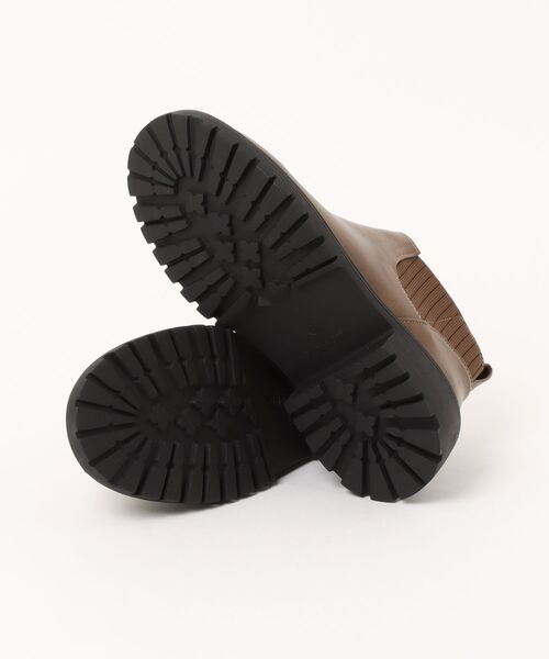 Piedi Nudi(ピエディヌーディ)の「NEW YORK STARS BOBSON / ショート丈 リブニット使いシューズ(ブーツ・レディース・ベージュ/ブラック/ダークブラウン・LL/L/M/S)」の5枚目の写真