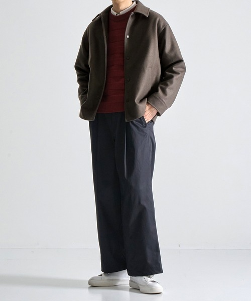 CITY TOKYO premium melton コーチジャケット　ブラック CITY TOKYO（シティトウキョウ）の「【CITY TOKYO/シティートーキョー