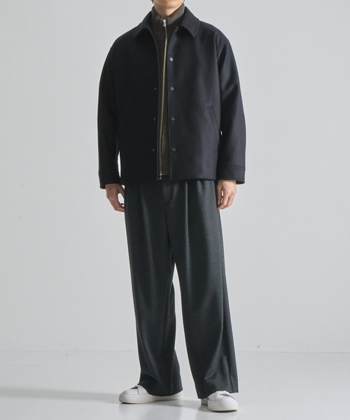 CITY TOKYO premium melton コーチジャケット　ブラック CITY TOKYO（シティトウキョウ）の「【CITY TOKYO/シティートーキョー