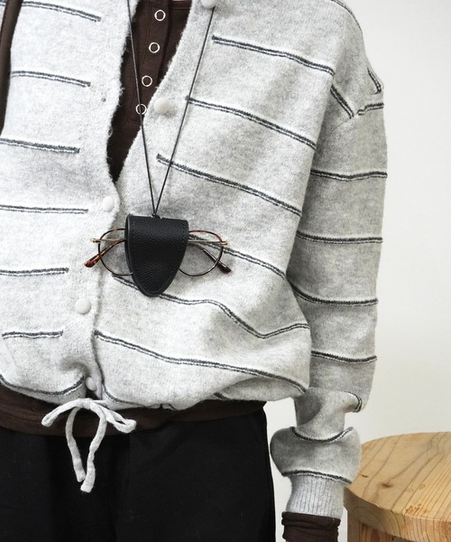 gossara（ゴサラ）の「ドロストボーダーCD（カーディガン/ボレロ・レディース・アイボリー/グレー/ネイビー・FREE）」の11枚目の写真