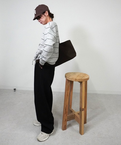 gossara（ゴサラ）の「ドロストボーダーCD（カーディガン/ボレロ・レディース・アイボリー/グレー/ネイビー・FREE）」の15枚目の写真