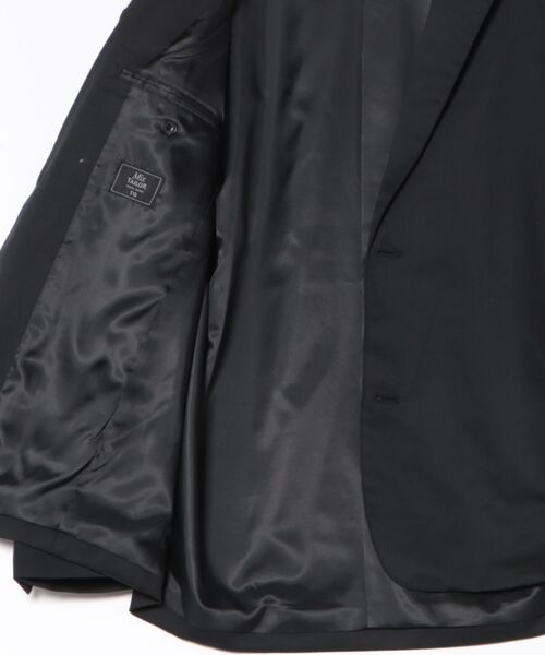 TAKA-Q（タカキュー）の「【ウール混 ストレッチ 防シワ】タカキュー NEO BASICS 2ボタンジャケット(セットアップ可能)（テーラードジャケット・メンズ・ブラック・MEDIUM/LARGE/X-LARGE）」の3枚目の写真