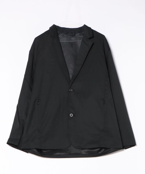 TAKA-Q（タカキュー）の「【ウール混 ストレッチ 防シワ】タカキュー NEO BASICS 2ボタンジャケット(セットアップ可能)（テーラードジャケット・メンズ・ブラック・MEDIUM/LARGE/X-LARGE）」の4枚目の写真